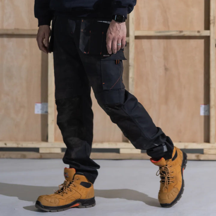 Unbreakable U222 Harrier Black Extreme Multi-Pocket Work Trouser