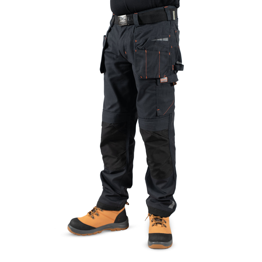 Unbreakable U222 Harrier Black Extreme Multi-Pocket Work Trouser