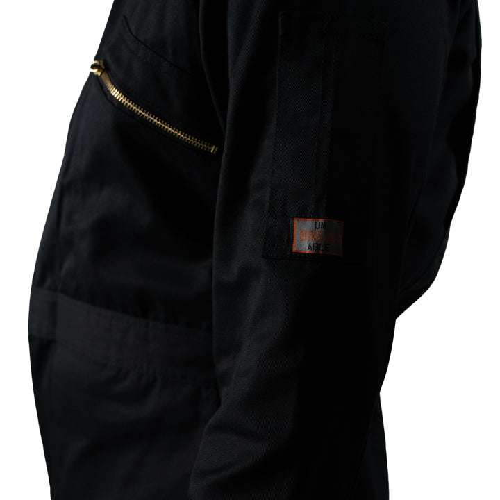Unbreakable U272 Black Zipped Coverall