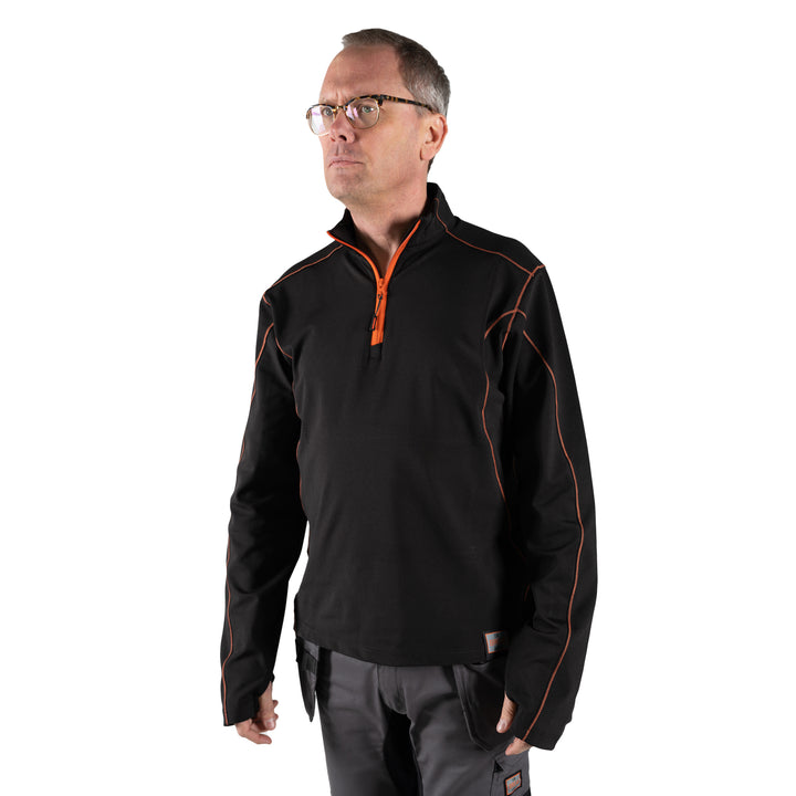 Unbreakable U401 Stamford Black/Orange Trimmed Microtech Shirt