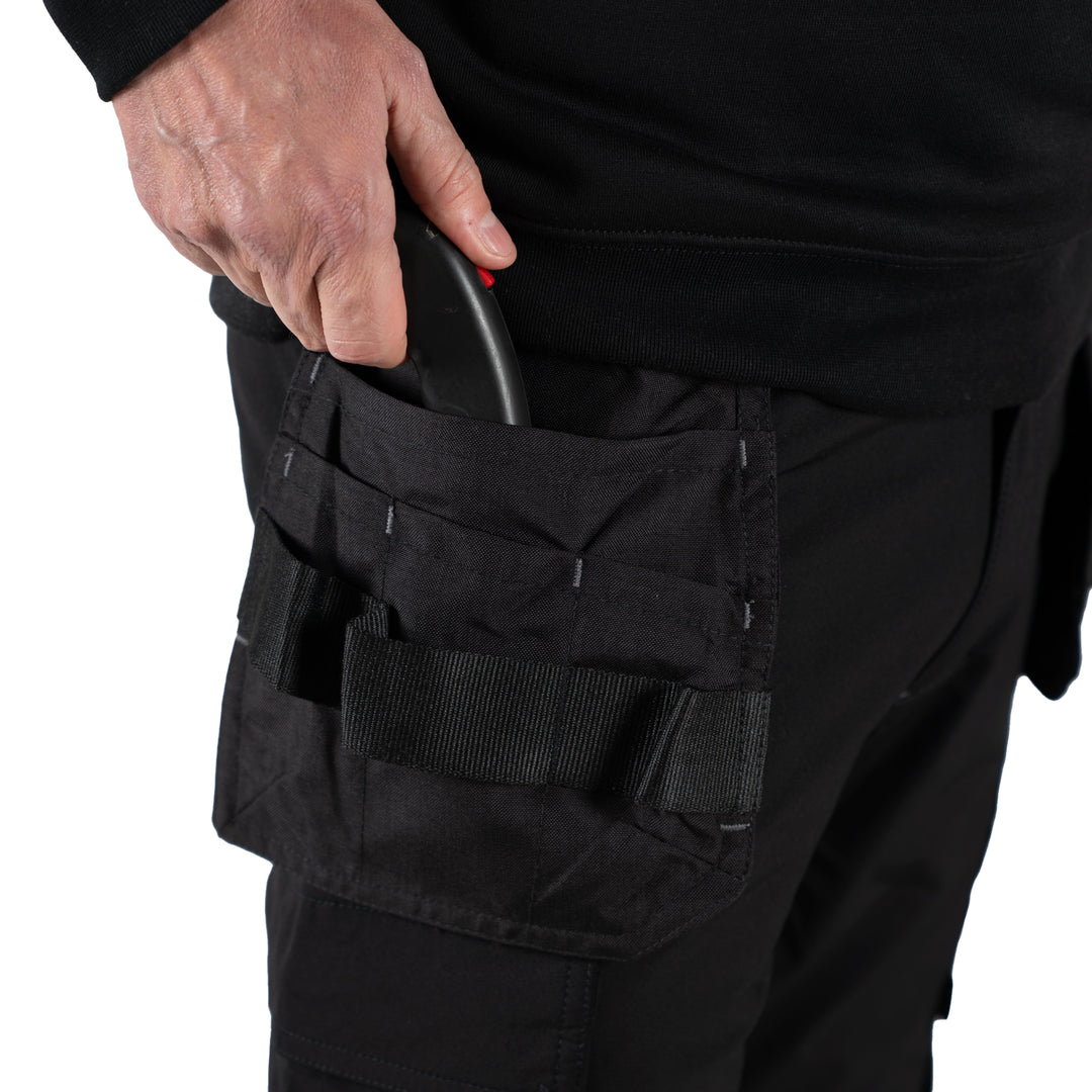 Unbreakable U242 Black 4-Way Stretch Multi-Pocket Holster Work Trousers