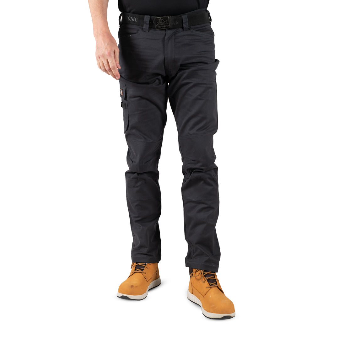 Unbreakable U232 Reflex Stretch Black Multi-Pocket Work Trousers