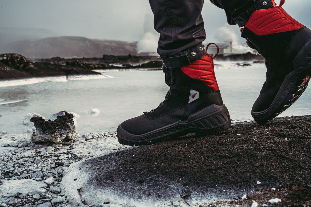 Red Wing Polar X 3265 8" Boa Boot Black and Red