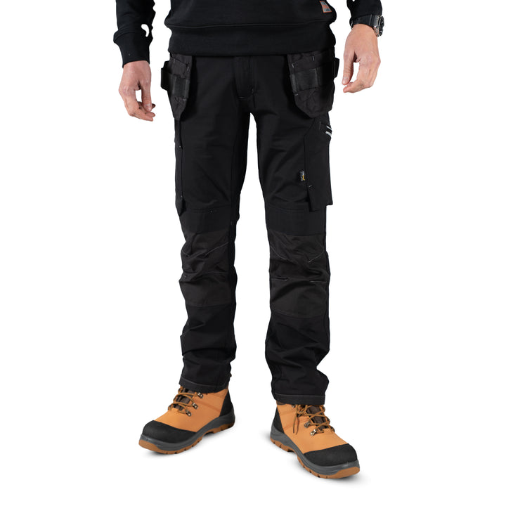 Unbreakable U242 Black 4-Way Stretch Multi-Pocket Holster Work Trousers