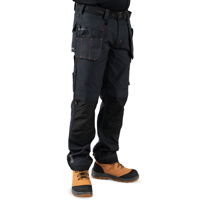 Unbreakable U222 Harrier Black Extreme Multi-Pocket Work Trouser