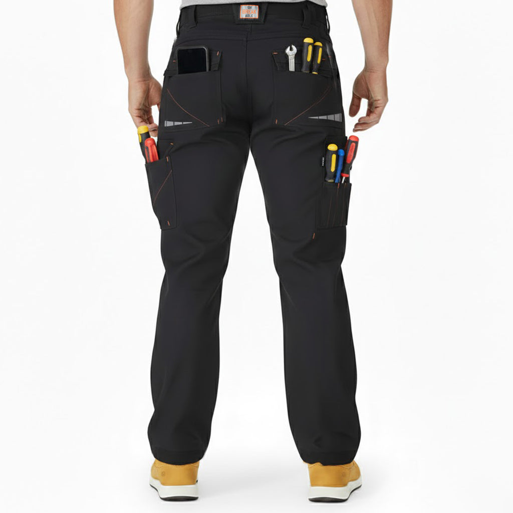 Unbreakable U222 Harrier Black Extreme Multi-Pocket Work Trouser