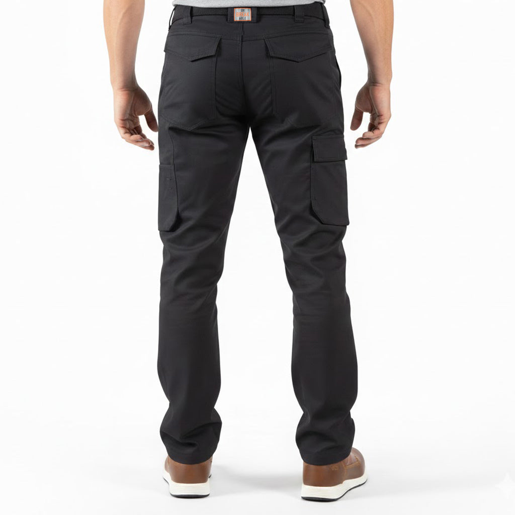 Unbreakable U232 Reflex Stretch Black Multi-Pocket Work Trousers