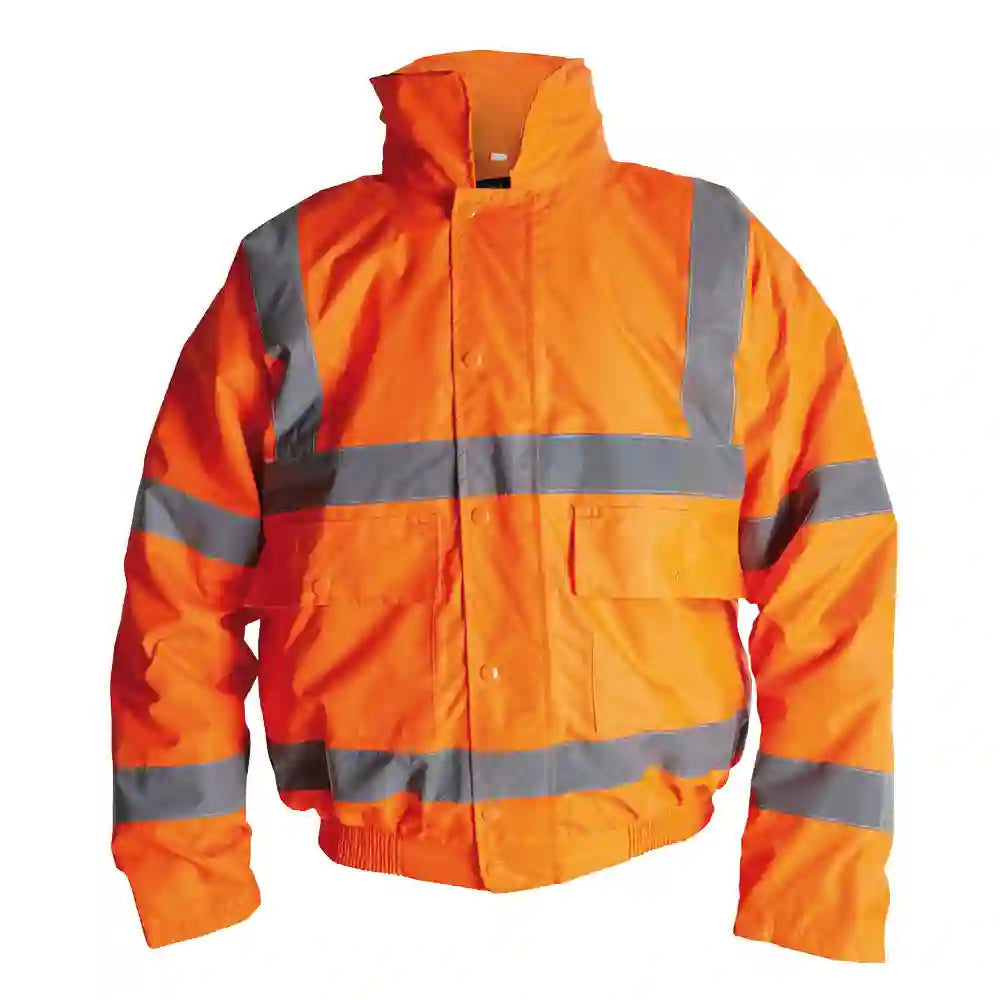 Unbreakable HV11 Proforce Class 3 Orange Hi-Visibility Bomber Jacket