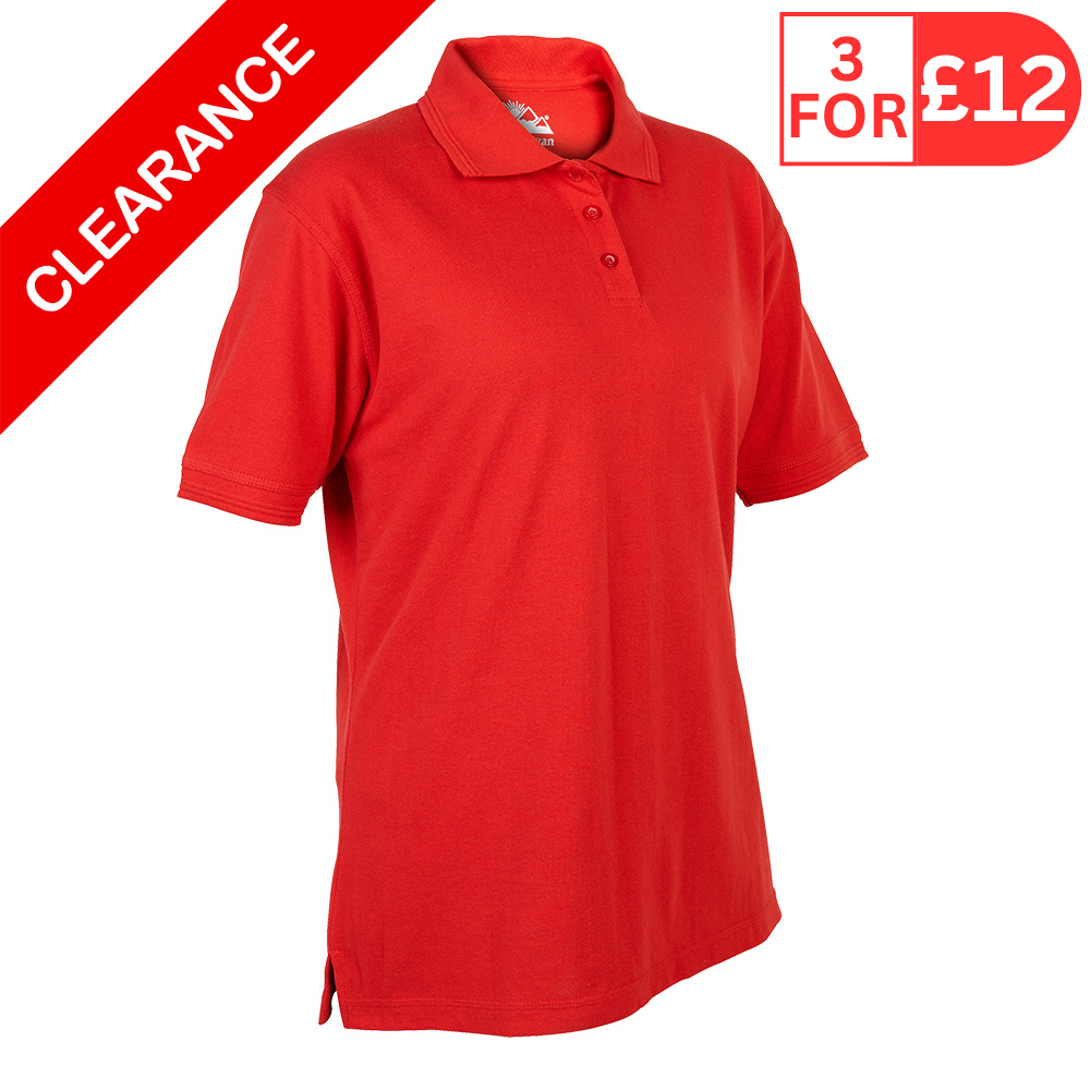 Himalayan Dri-Tech Men's Red Polo Shirt (Pack of 3)