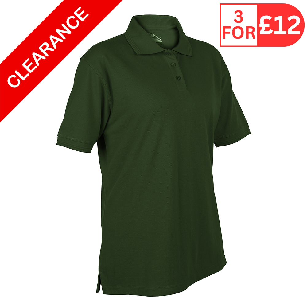 Himalayan Classic 245gsm Women's Green Polo Shirt (Pack of 3)