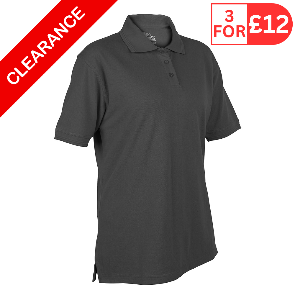 Himalayan Classic 245gsm Women's Graphite Grey Polo Shirt (Pack of 3)