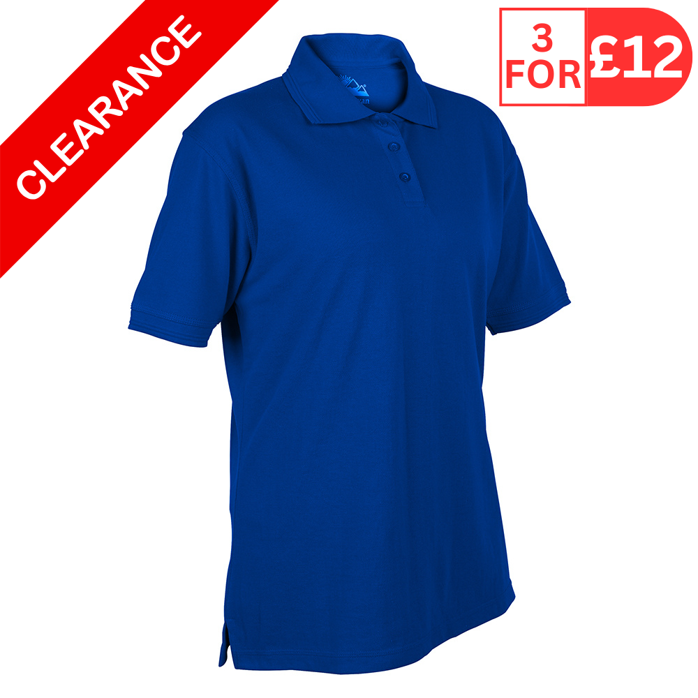 Himalayan Dri-Tech Women's Royal Blue Polo Shirt (Pack of 3)