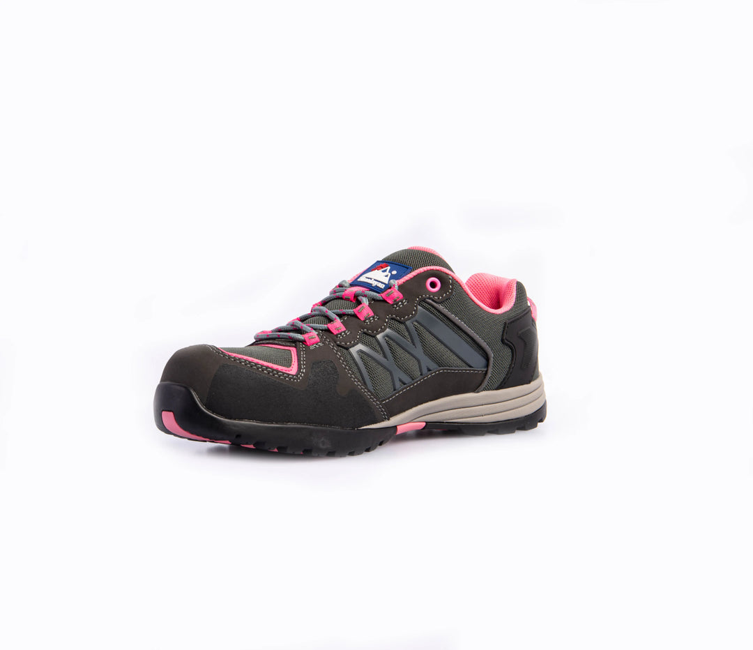 Himalayan 4302 S1P/SRC Women's Composite Grey/Pink Safety Cross Trainer