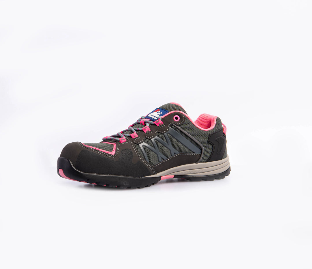 Himalayan 4302 S1P/SRC Women's Composite Grey/Pink Safety Cross Trainer