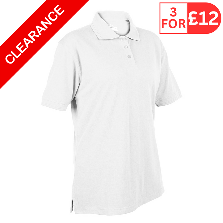 Himalayan Classic 245gsm Women's White Polo Shirt (Pack of 3)
