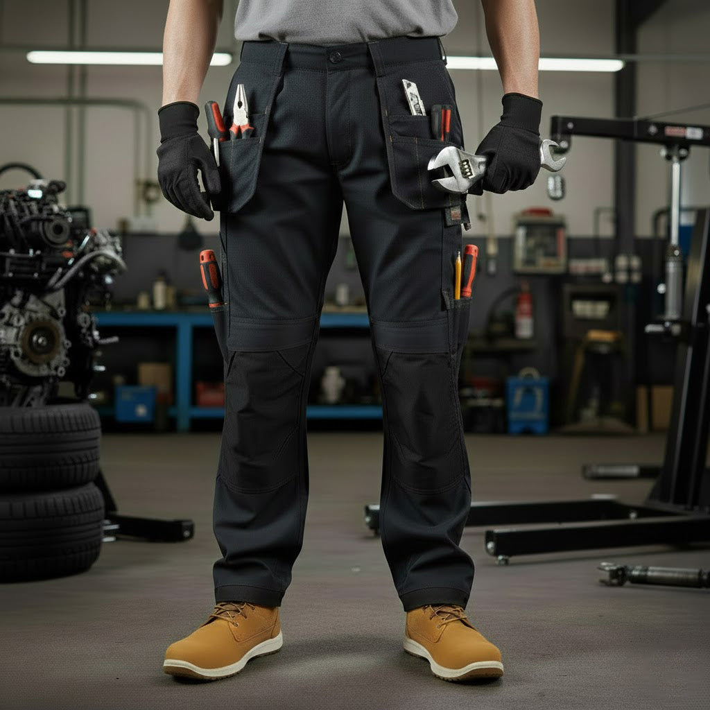 Unbreakable U222 Harrier Black Extreme Multi-Pocket Work Trouser