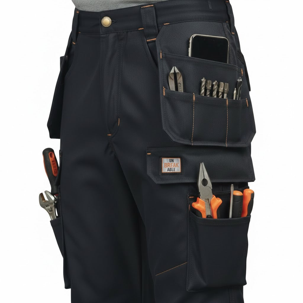 Unbreakable U220 Eagle Pro Black Multi-Pocket Work Trouser