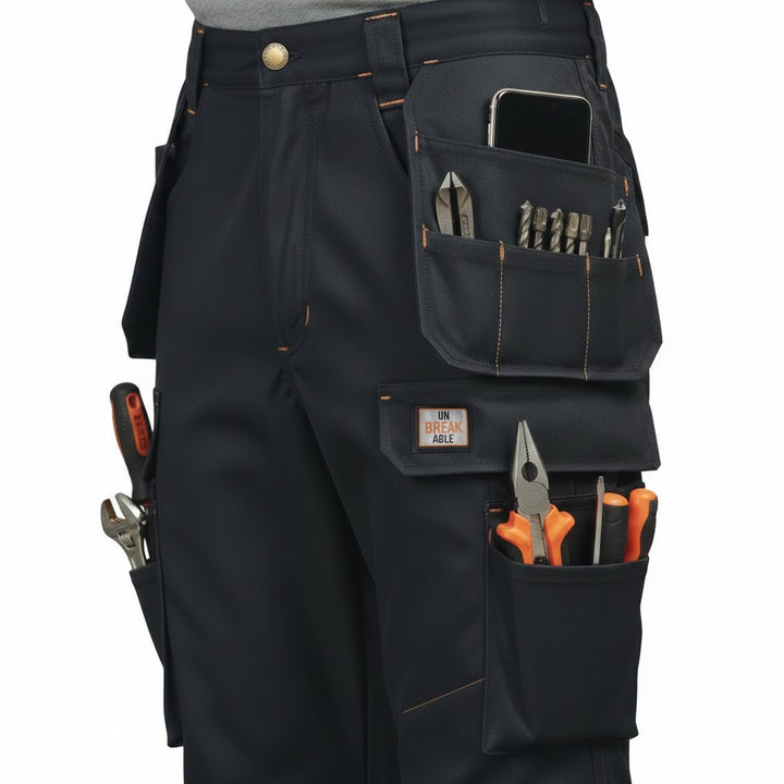 Unbreakable U220 Eagle Pro Black Multi-Pocket Work Trouser