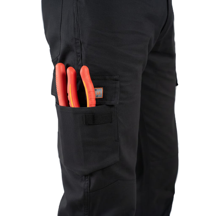 Unbreakable U232 Reflex Stretch Black Multi-Pocket Work Trousers