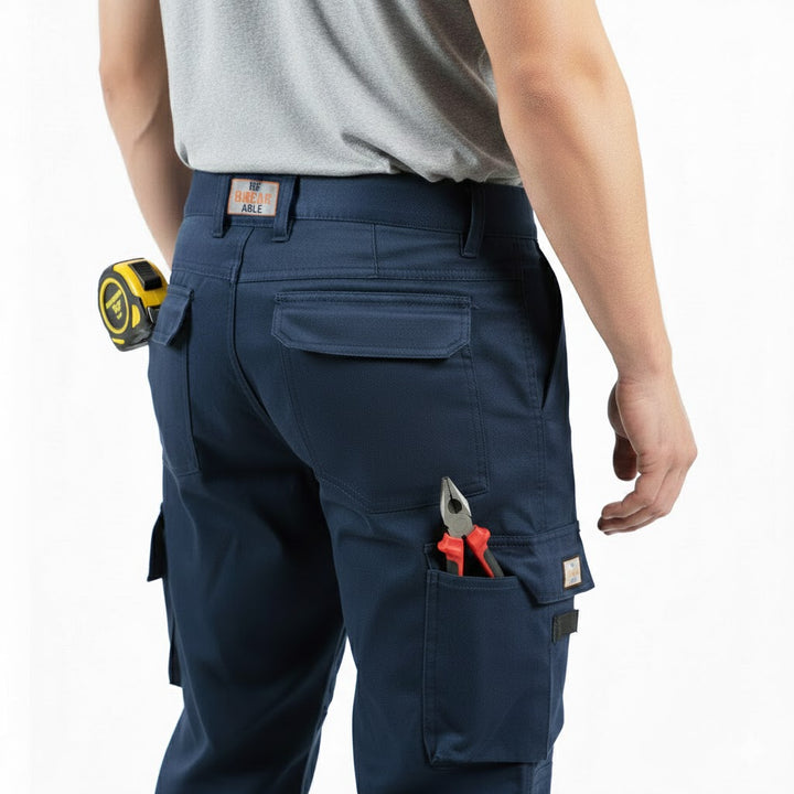 Unbreakable U234 Reflex Stretch Navy Multi-Pocket Work Trousers
