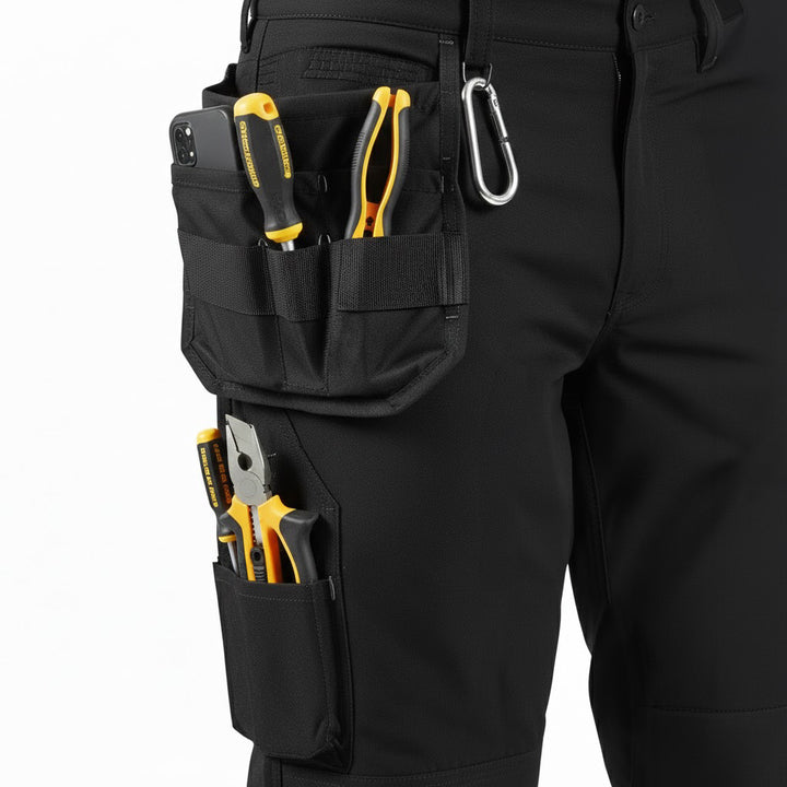 Unbreakable U242 Black 4-Way Stretch Multi-Pocket Holster Work Trousers