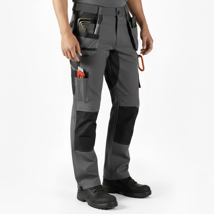 Unbreakable U238 Black/Grey Stretch Multi-Pocket Holster Work Trousers