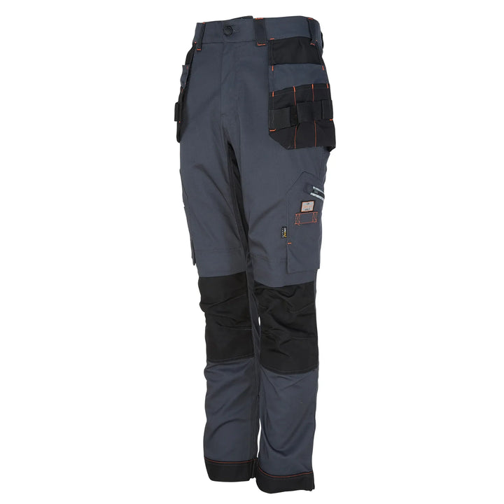 Unbreakable U225 Relfex Pro Stretch Holster Grey Multi-Pocket Work Trouser