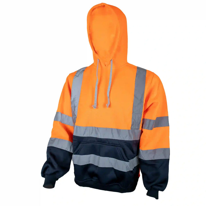 Unbreakable U300 Sherman Orange/Navy Hi Vis Hoodie