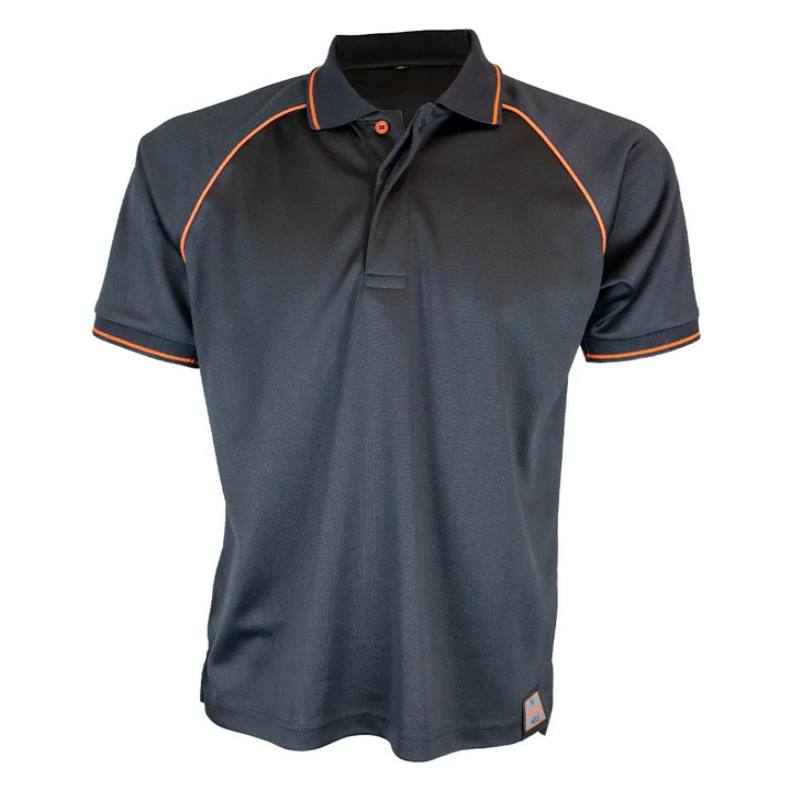 Unbreakable U400 Newark Black/Orange trimmed polo